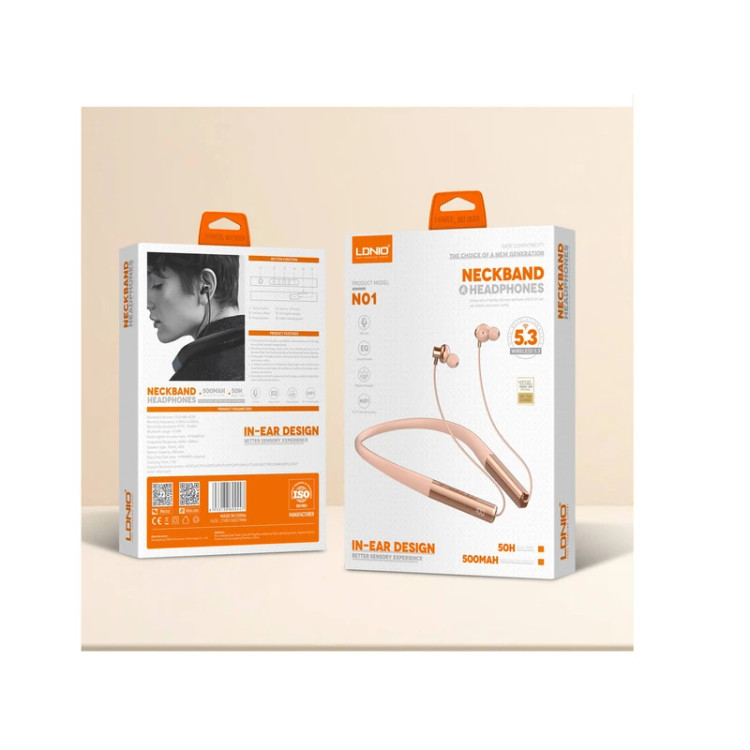 هندزفری دورگردنی بلوتوث LDNIO N01
