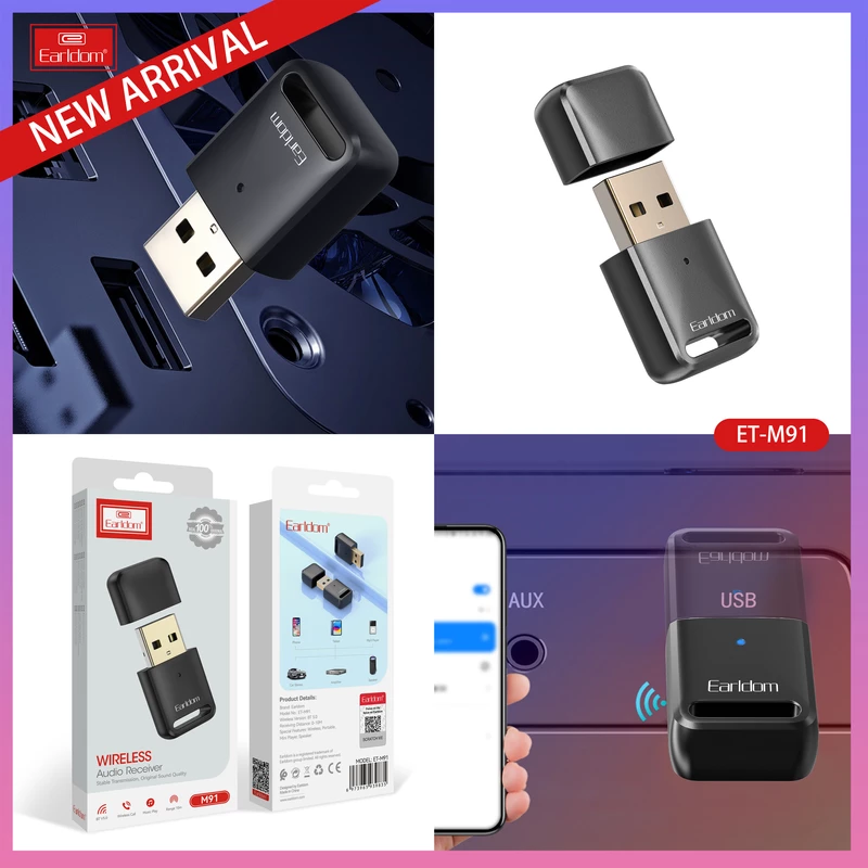 بلوتوث Earldom مدل ET-M91 ویژگی USB