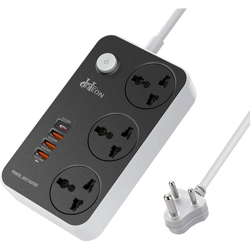 سه راهی برق Ldnio مدل SC3412 ویژگی درگاه PDارسال فوری